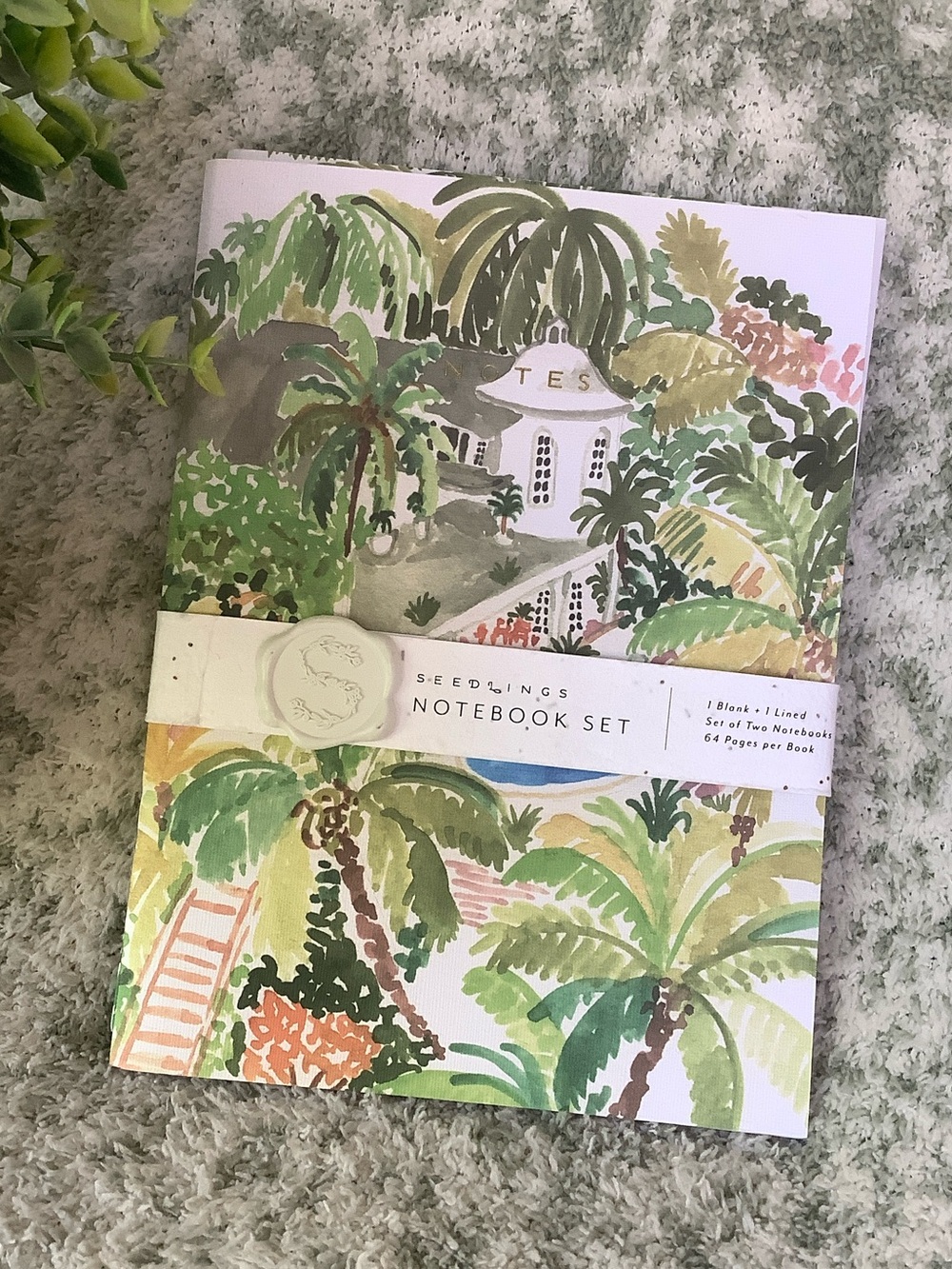 Seedlings Tropical Journal Notebook set of Two NWT 64pgs per book softcovers